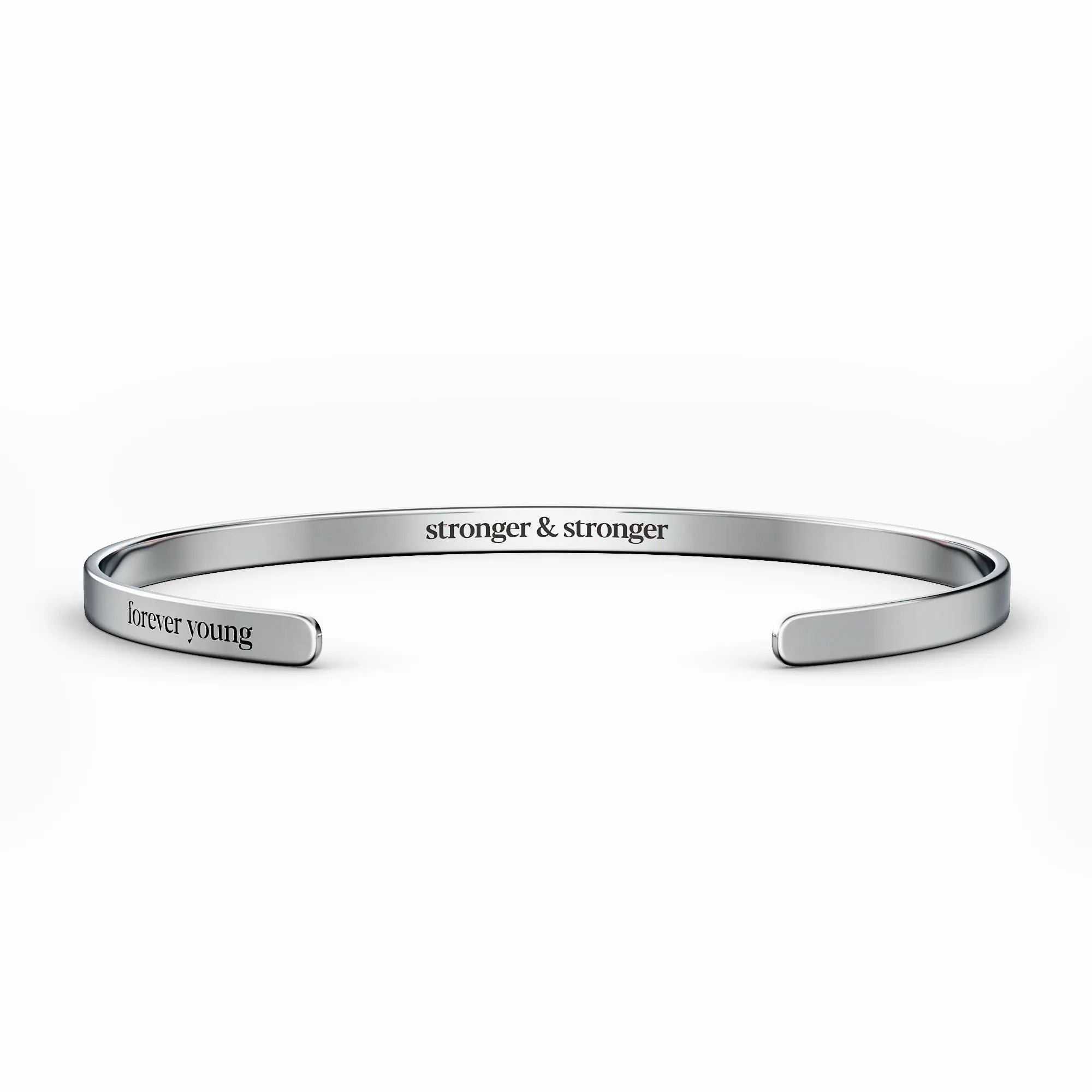 Forever Young Motivational Bracelet Rose Gold S M